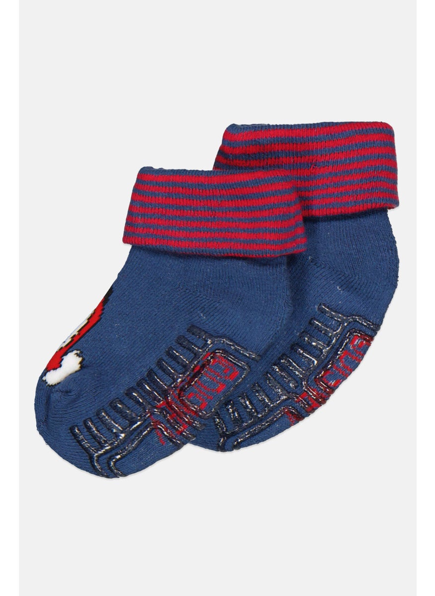 Disney baby Toddlers Boy Mickey Mouse Crew Socks, Multicolor 