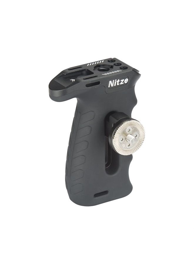 Nitze Ergonomic Side Handle with ARRI Rosette, Up and Down Adjustable Left/Right Side Handle for Camera and Monitor Rigs - PA29A - Image 1
