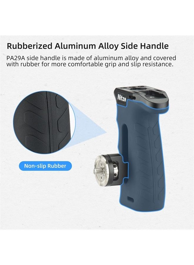 Nitze Ergonomic Side Handle with ARRI Rosette, Up and Down Adjustable Left/Right Side Handle for Camera and Monitor Rigs - PA29A - Image 4