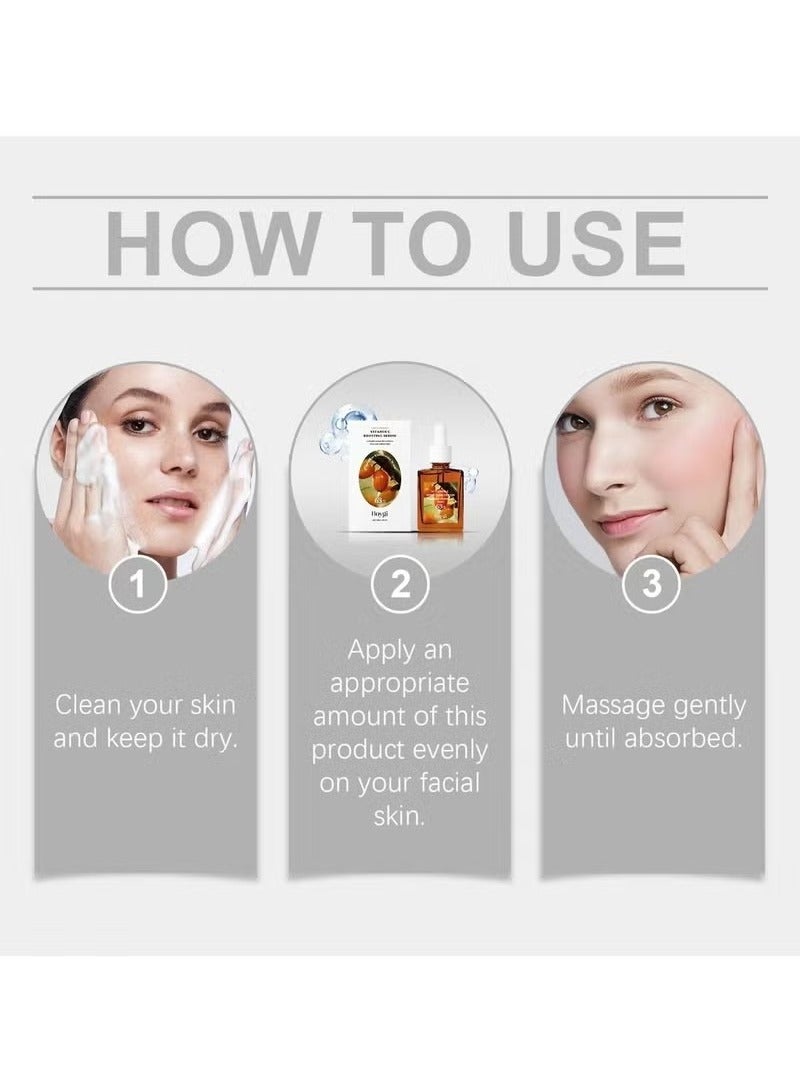 هويجي فيتامين سي تعزيز المصل. مصل الوجه اليومي مع حمض ترانكساميك لجميع أنواع الجلد. يساعد على إزالة البقع الداكنة ونغمة الجلد غير المتساوية. العناية بالبشرة النباتية الكورية (فيتامين سي تعزيز تجديد) - Image 5