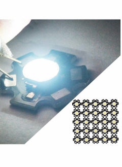 LED Chip, High Power Led Chip- 3W Bright Integrated Chip Light Source Bead Spotlight Bulb for Lamp Beads DIY Lighting 25PCS (3000-3200K)