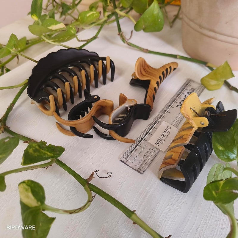 BIRDWARE Medium-Size Multi Color Imported Acrylic Material Butterfly Hair Clips For Women | Hair Clutchers - Image 4