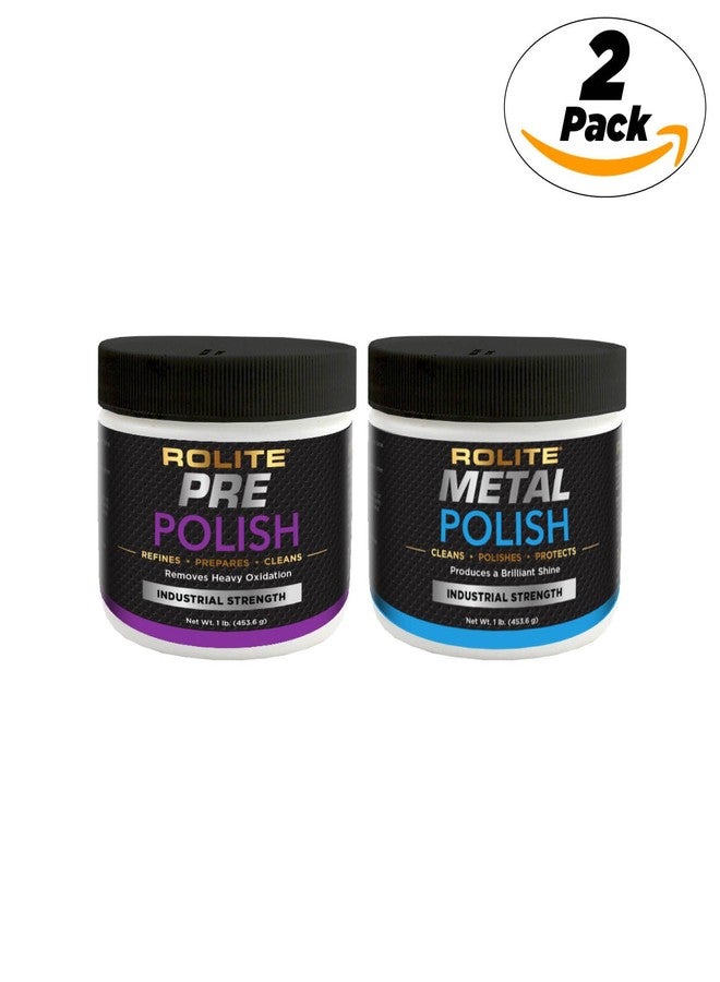 Rolite Metal Polish Paste 2 Lb Industrial Strength Scratch Remover for Aluminum Chrome Stainless Steel - Image 1