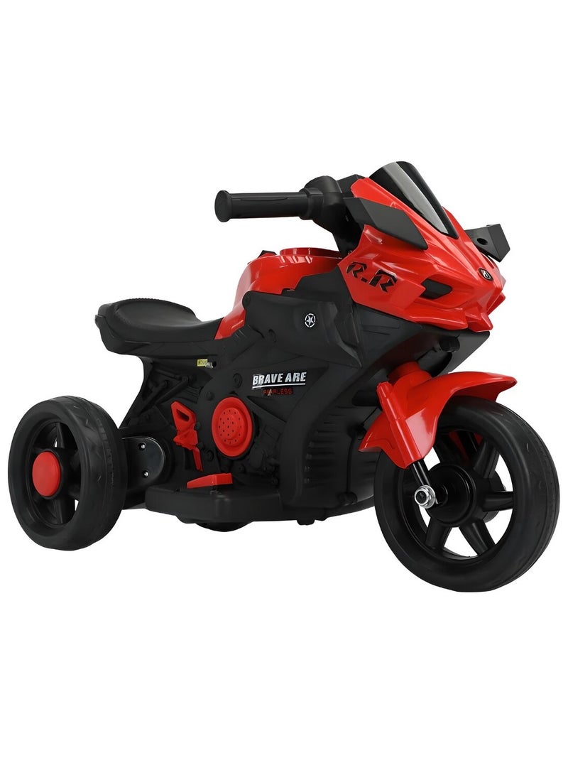BR 6V Electric Ride-On Motorcycle for Kids – Realistic Design, Music Feature & Safe Three-Wheel Stability - Image 1