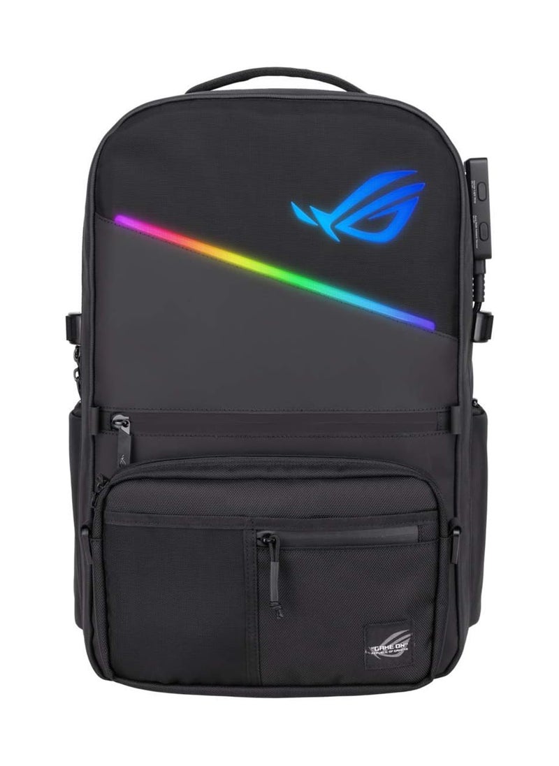 ASUS - ROG Ranger BP3703 RGB Modular Gaming Backpack Featuring Charge-Cable Pass-through, Anti-Theft Zip and Water Repellent Exterior Fit Up to 17 Inch Laptop Suitable for Travel - Image 1