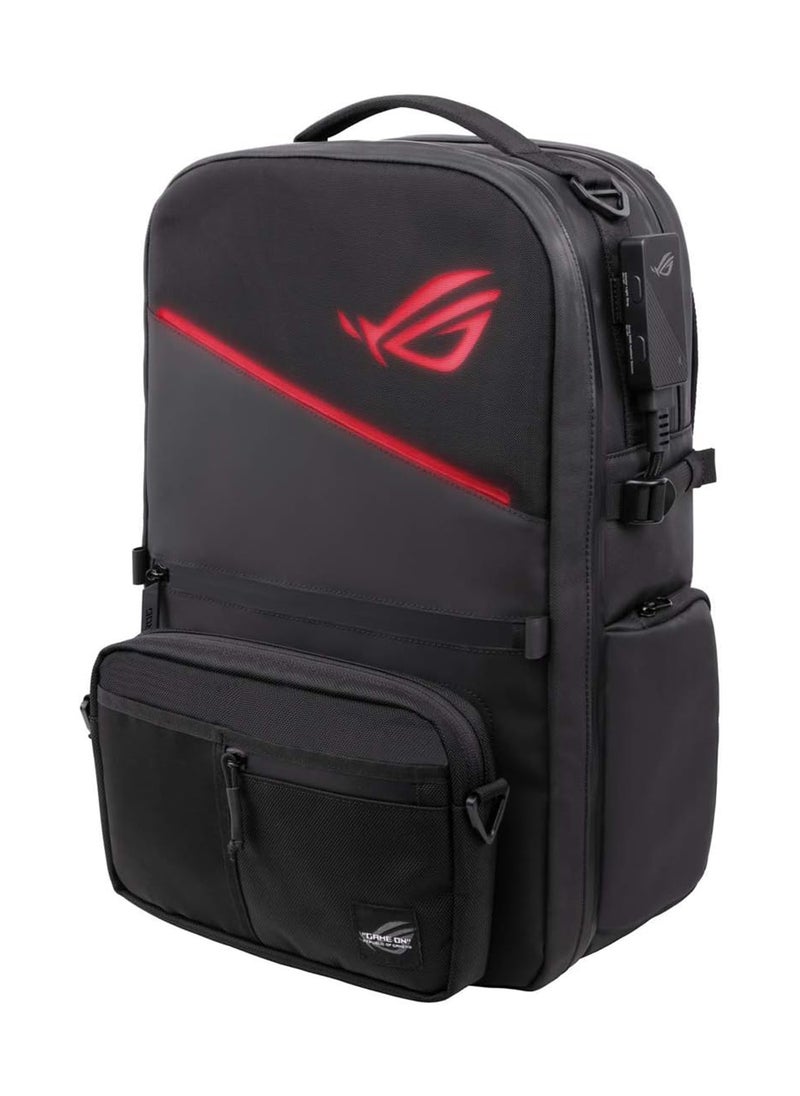 ASUS - ROG Ranger BP3703 RGB Modular Gaming Backpack Featuring Charge-Cable Pass-through, Anti-Theft Zip and Water Repellent Exterior Fit Up to 17 Inch Laptop Suitable for Travel - Image 1