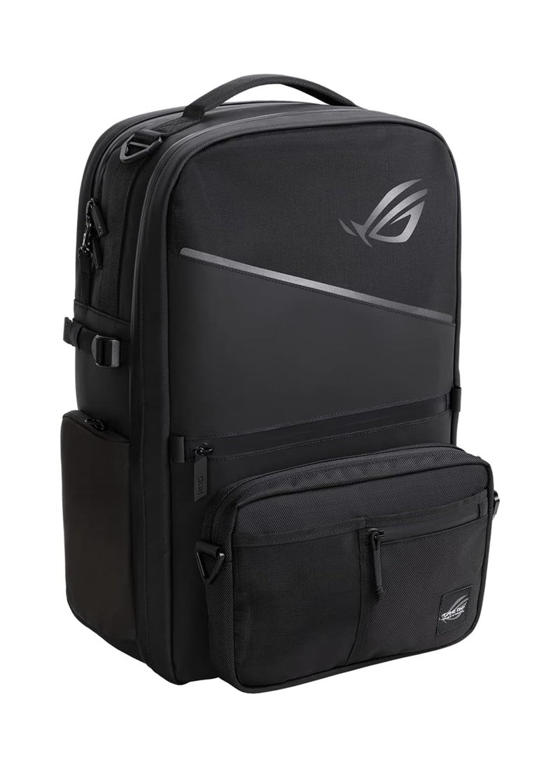 ASUS - ROG Ranger BP3703 RGB Modular Gaming Backpack Featuring Charge-Cable Pass-through, Anti-Theft Zip and Water Repellent Exterior Fit Up to 17 Inch Laptop Suitable for Travel - Image 1