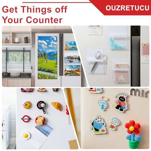 OUZRETUCU Magnetic Strips Self Adhesive,10 Pack 3" x 3/4" (75 x20 x 2 mm) Sticky Back Magnet Tapes - Image 5