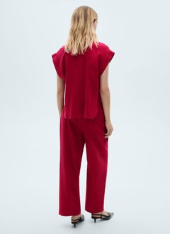 MANGO Flowing Linen Pants  - Image 2