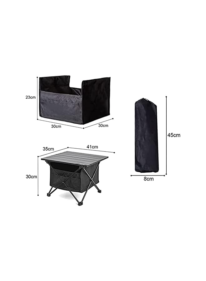 PROMASS Portable Camping Table, Small Ultralight Camp Table With Storage Bag Folding Beach Table For Outdoor Picnic, Backpacks, Beach, Fishing, Bbq, Backyards - Image 4