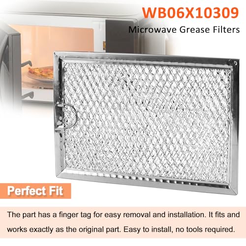 Fetechmate WB06X10309 Microwave Grease Filters Compatible with G.E Microwave Oven by Fetechmate Replace Filters WB06X10654 WB06X10359-5 in X 7-5/8 in X 3/32 in (4 PACK) - Image 5