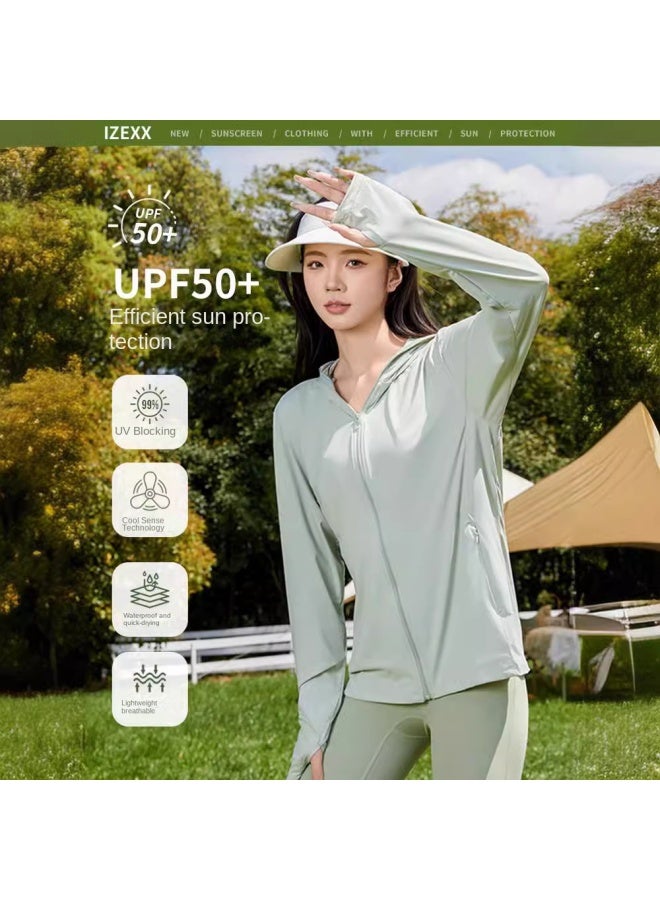 Izexx Summer Ice Silk Sun Protection Clothing Hat Brim Removable Ice Skin Outdoor Uv Protection Upf50 Quick-drying Couple's - Image 3
