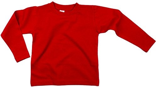 Earth Elements Baby Girls’ Long Sleeve T-Shirt 6-12 Months Red - Image 3