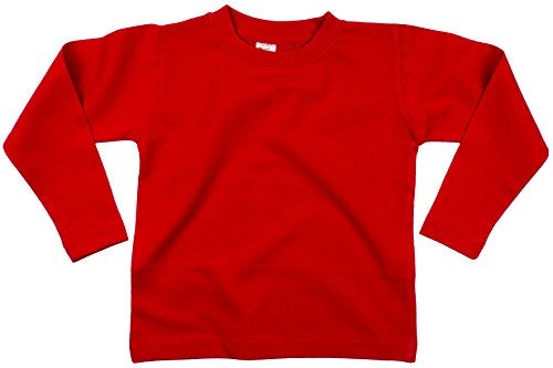 Earth Elements Baby Girls’ Long Sleeve T-Shirt 6-12 Months Red - Image 2
