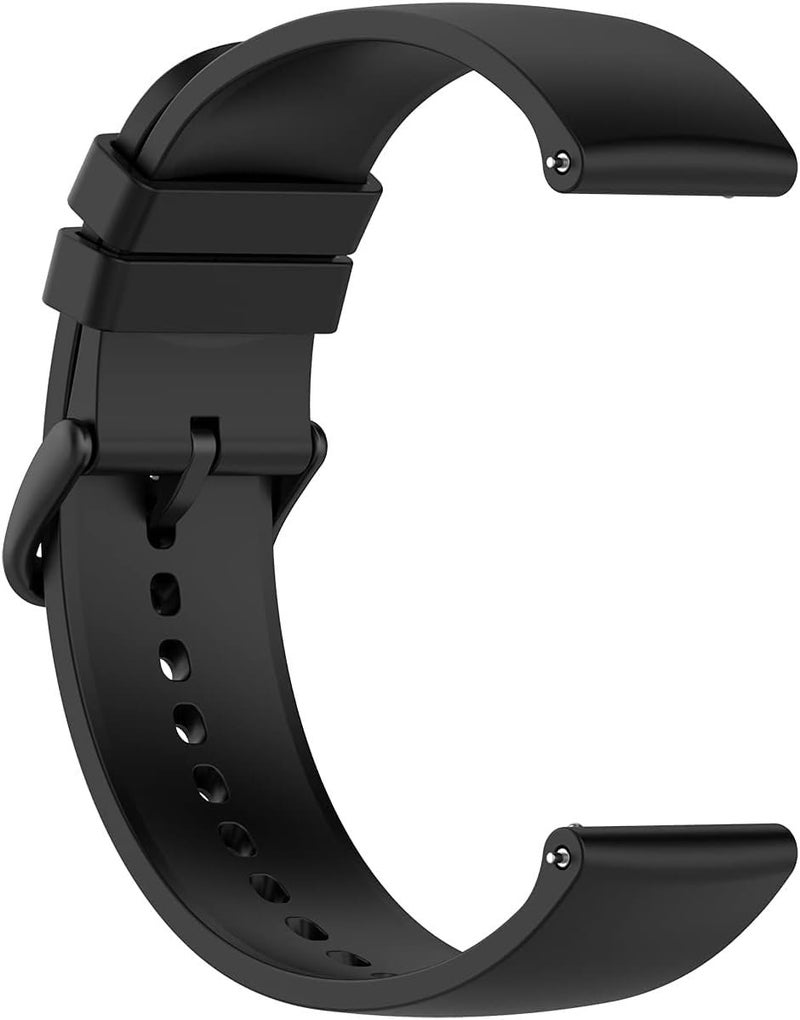 Gladiadora® 22mm Watch Strap Compatible with Samsung Watch,S Pro,Realme,Pro 4 Max,Ultra,Ultra 2,One Plus Boat Flash, Noise Colorfit Pulse Grand, Noise Colorfit Soft Silicone (22mm Black) - Image 3