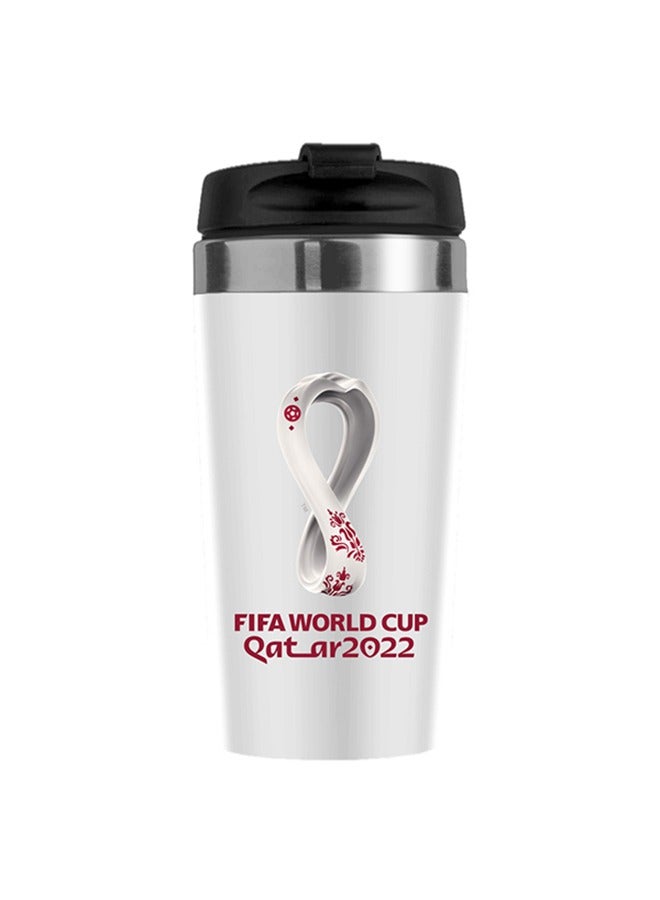 FIFA World Cup 2022 Printed Travel Mug with Lid Stainless Steel England - Image 2