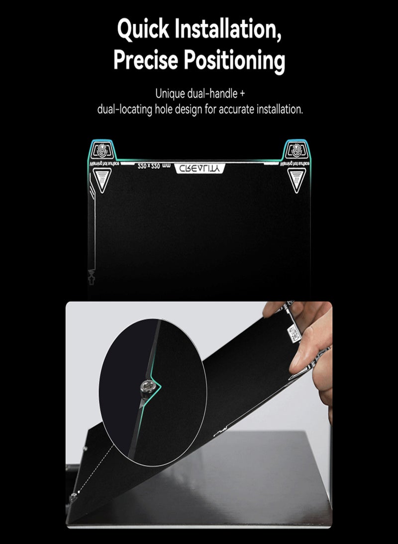 Creality Epoxy Resin Build Plate Double-sided Printing  Platform 235×235mm Ultra-high Adhesion Easy to Install Suitable for Ender-3 S1/ Ender-3 S1 Pro/ K1/ Ender-5 S1/ CR-10 SE/ Ender-3 V3/ Ender-3 - Image 3