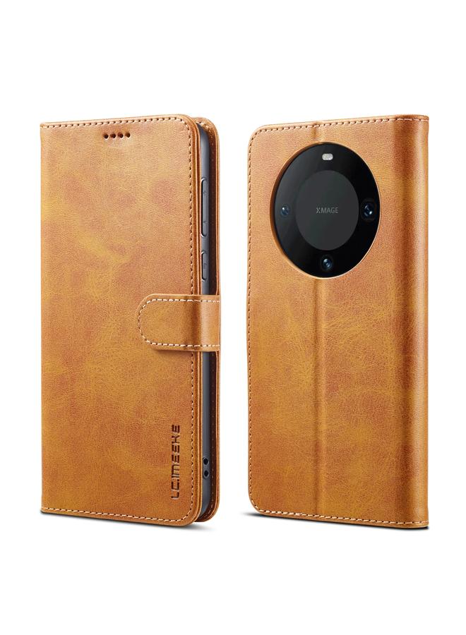 The Bros Case For Huawei Mate 60 Calf Texture Leather Phone Case