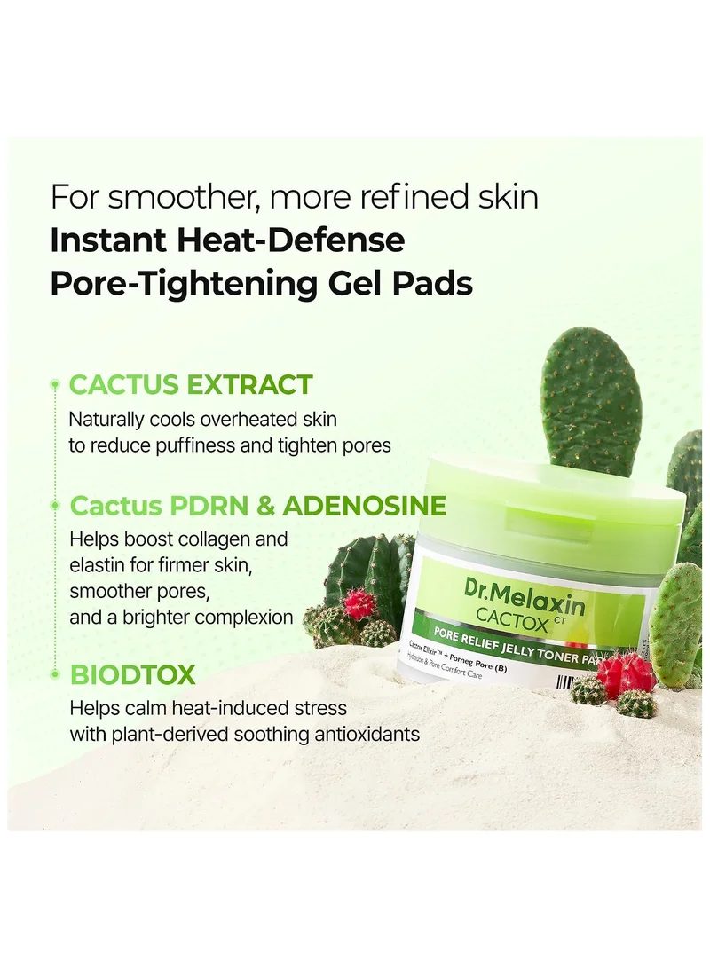 دكتور ميلاكسين Cactox Pore Relief Jelly وسادات تونر 170 مل(60Pads)