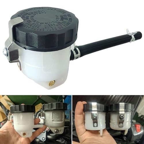 ZTYIOHG Motorcycle Brake Fluid Reservoir Tank Oil Cup Compatible With Ninja ZX6R ZX10R ZX14R Ninja 1000 SX 1100SX YZF R7 R9 R6 R1 GSXR 600 GSXR 750 GSXR 1000 S1000RR - Image 5