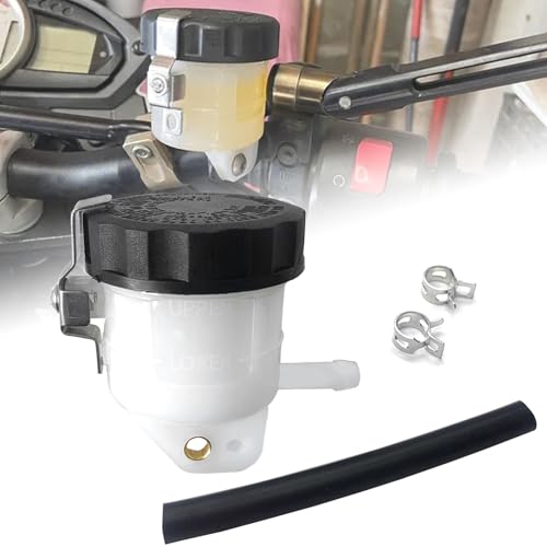 ZTYIOHG Motorcycle Brake Fluid Reservoir Tank Oil Cup Compatible With Ninja ZX6R ZX10R ZX14R Ninja 1000 SX 1100SX YZF R7 R9 R6 R1 GSXR 600 GSXR 750 GSXR 1000 S1000RR - Image 1