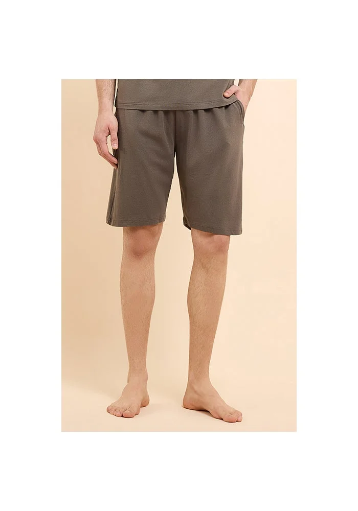 R&b Solid Lounge Shorts with Drawstring Waist