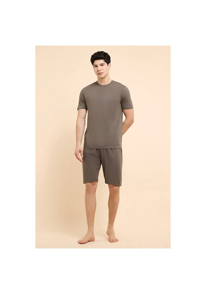R&b Solid Lounge Shorts with Drawstring Waist