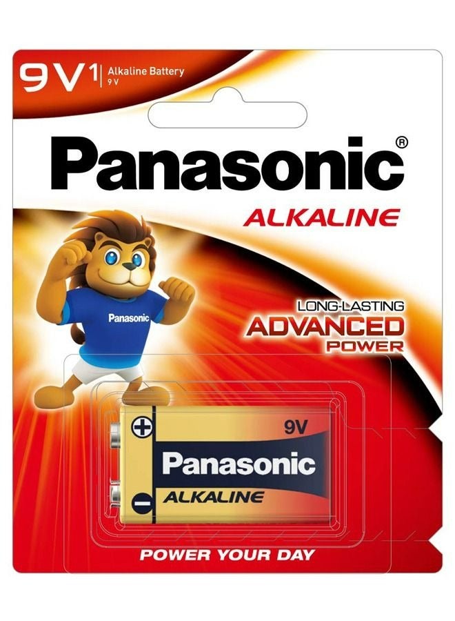 Panasonic Alkaline 9V Batteries, Pack of 1, 6LR61T/1B - Image 2