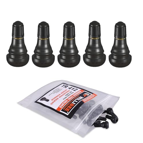 WILLIBEE TR412 Tyre Valve Stem - EPDM Rubber Tubeless Tire Valve Stem for Bike (TR412-5Pcs) - Image 1