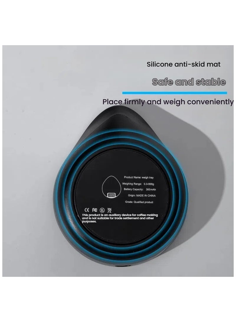 general Mini coffee electronic scale for weighing coffee beans coffee scales electronic scale for outdoor precise weighing coffee tray scale with USB - Image 3