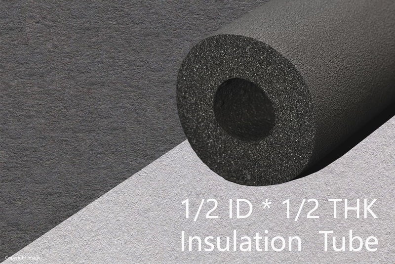 EVNCOM EVNCOM AC Tube ID Thk Half Inch Insulation Tube Nitrile Tube Heat and Cold Insulation Tube Air Conditioner Tube Rubber Tube Foam Insulated Tube 6 Feet Length 13MM Inner 13MM THK Pack of 10  - Image 2