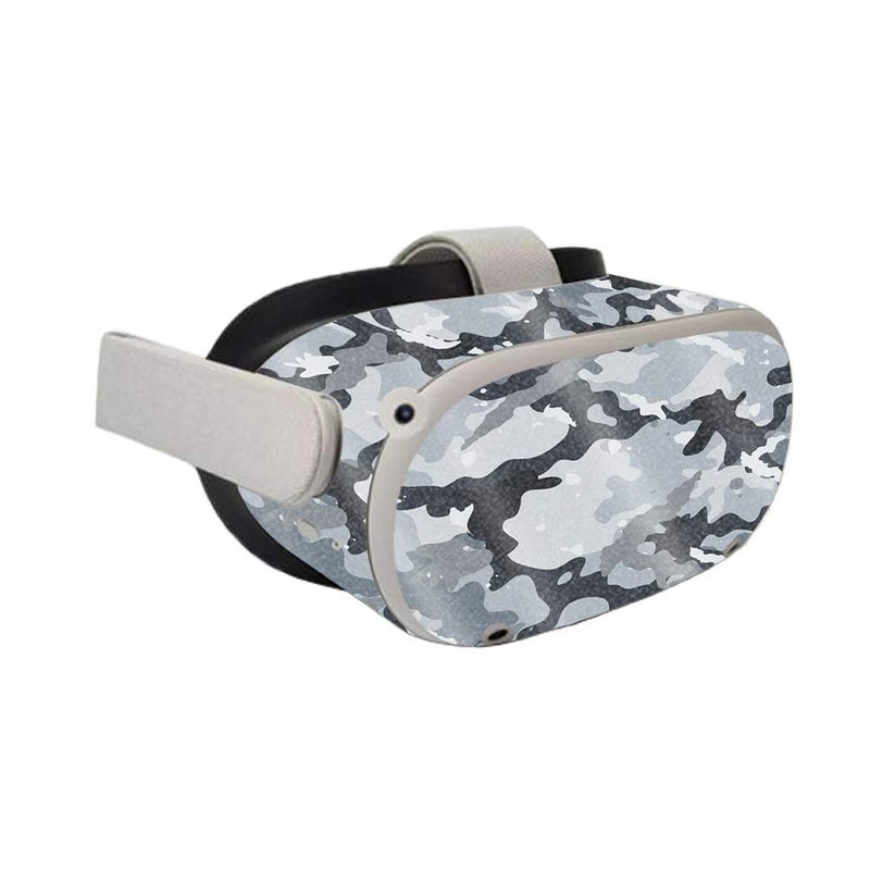 MIGHTY SKINS MightySkins Glossy Glitter Skin Compatible with Oculus Quest 2 - Gray Camouflage | Protective, Durable High-Gloss Glitter Finish | Easy to Apply, Remove, and Change Styles | Made in The USA (GL-OCQU2-Gray Camouflage) - Image 2