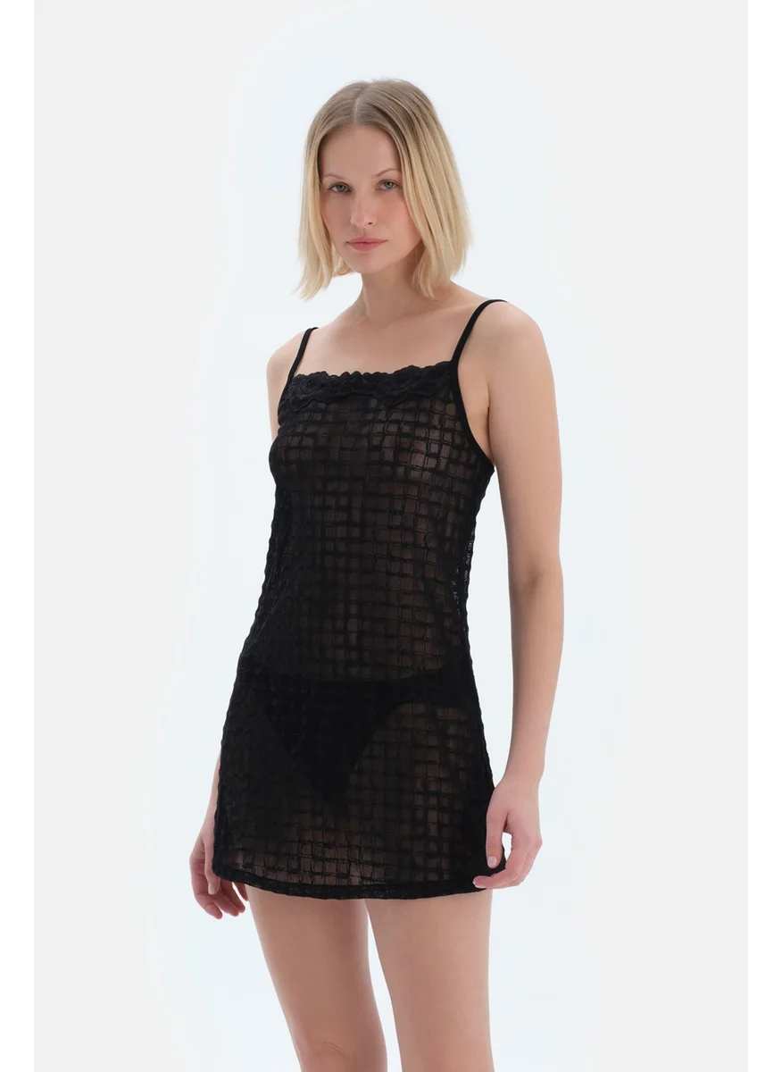 dagi Black Lace Nightgown