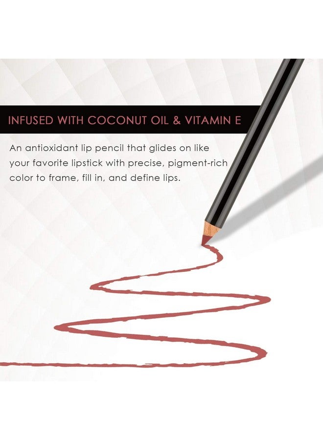 BODYOGRAPHY:Cream Lip Pencil (Heatherberry): Rose Nude Waterproof & Pigment-Rich Salon Makeup w/ Coconut Oil, Vitamin E | Gluten-Free, Cruelty-Free, Paraben-Free - Image 3