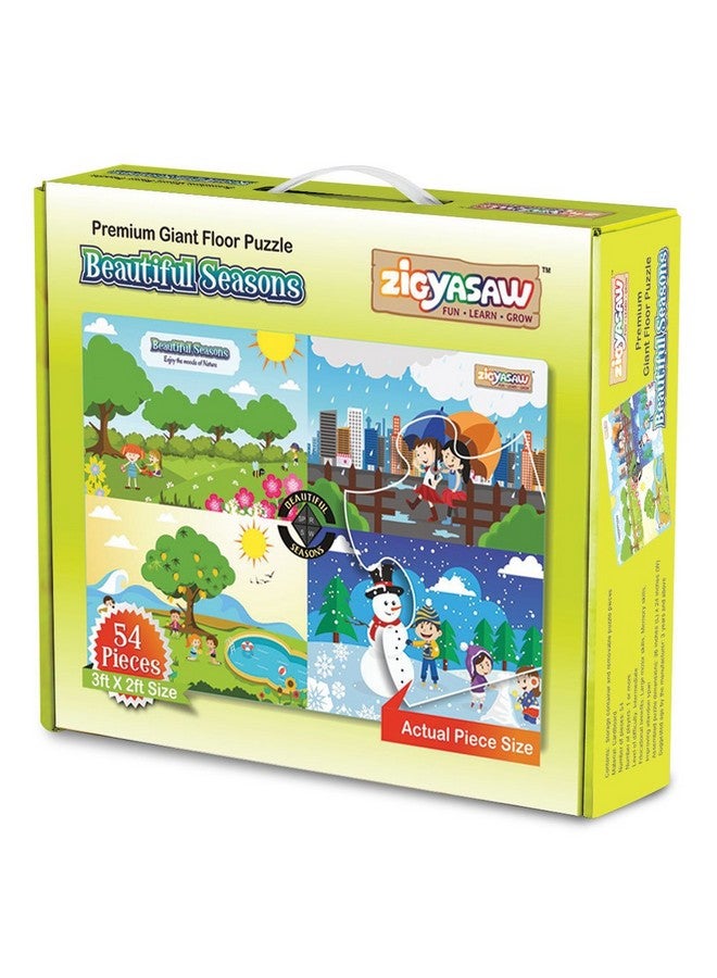 Zigyasaw Beautiful Seasons Premium Giant Floor Puzzle Game | Creative Challenging Educational Puzzles For Kids(Above 3 Years)  - Image 2