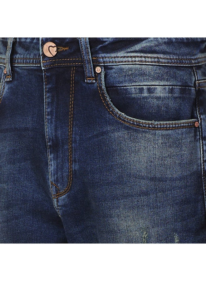 Being Human جينز رجالي متوسط اللون بتصميم مضاد للملاءمة - Image 5