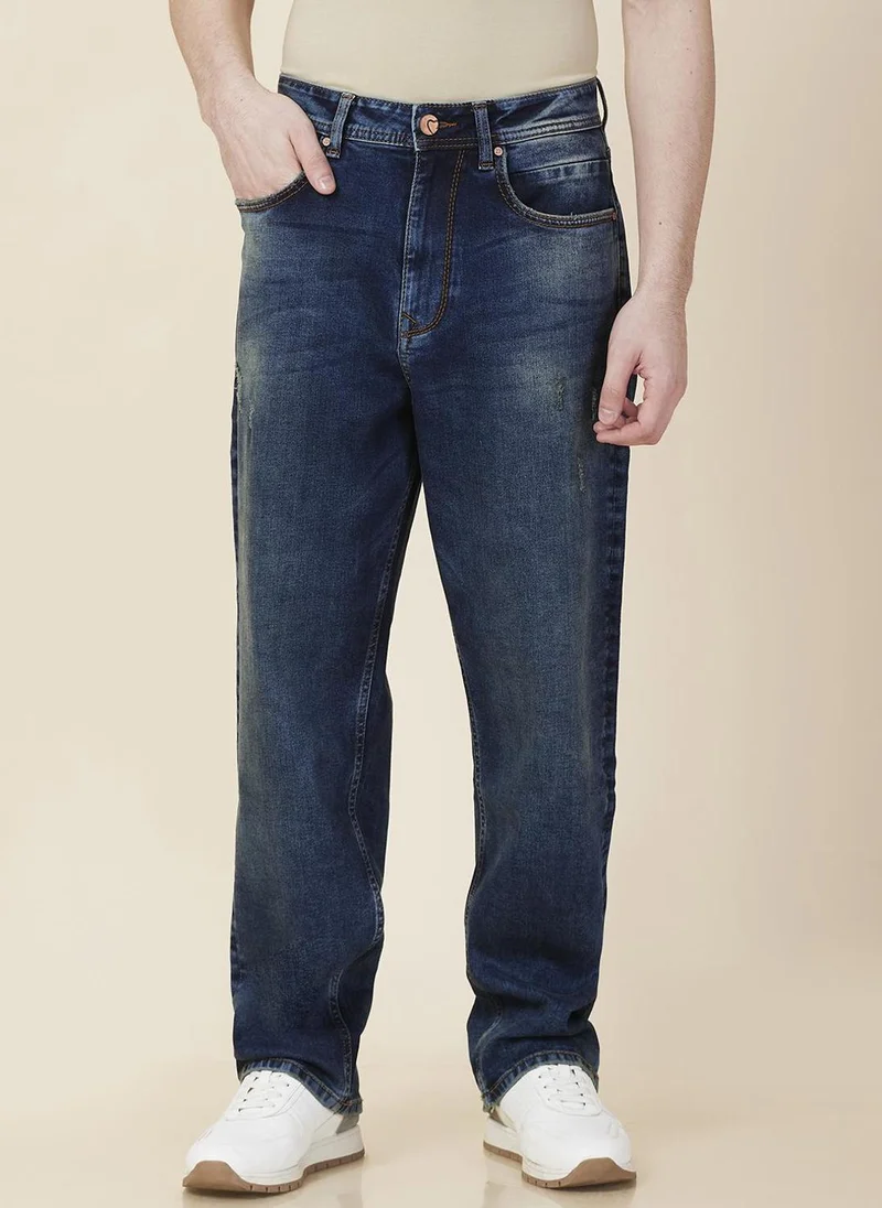 Being Human Men Classic Relaxed Fit Light Fade Stretchable Jeans