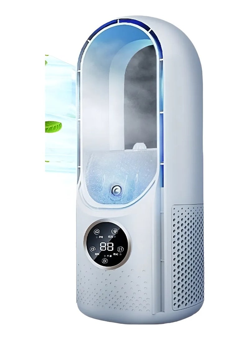 FIPKA Bladeless Mini Air Conditioner - 3-in-1 USB Tabletop Cooler Fan - Image 2