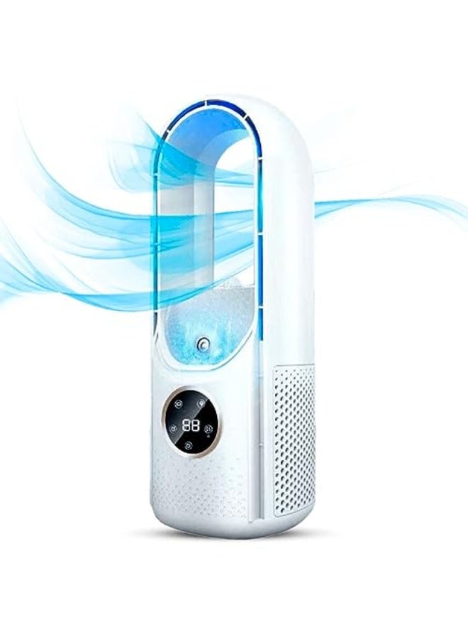 FIPKA Bladeless Mini Air Conditioner - 3-in-1 USB Tabletop Cooler Fan - Image 1