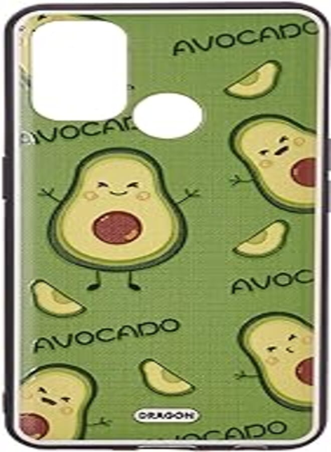 Dragon 3d hard slim creative case avocado shape for oppo a3 2020/a32/a33 2020 multicolor