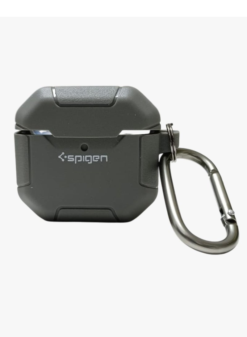 SPIGEN SGP AirPods 4th Generation Silicon Case, Compatible with AirPods 4 Gen (2024) (USB-C), Compatible with MagSafe, Drop Protection Cover with Lanyard, Orbit Hybrid Silicon Case, Davy Grey - Image 2