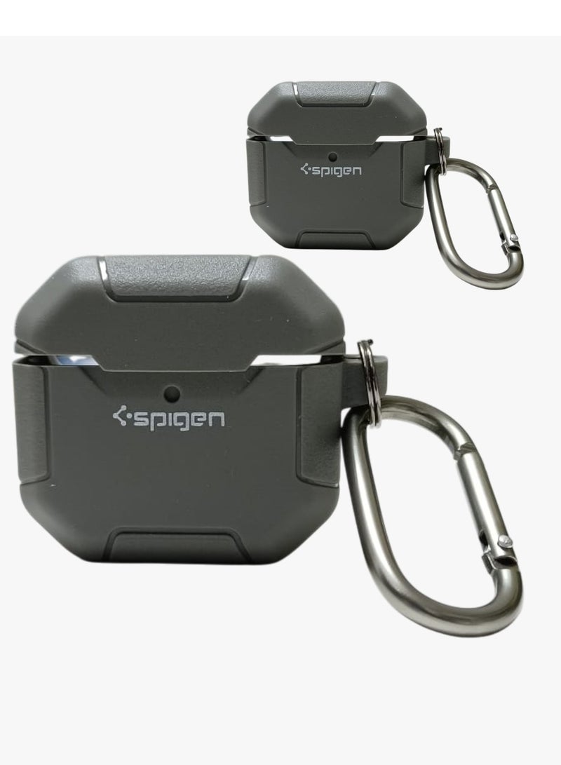 SPIGEN SGP AirPods 4th Generation Silicon Case, Compatible with AirPods 4 Gen (2024) (USB-C), Compatible with MagSafe, Drop Protection Cover with Lanyard, Orbit Hybrid Silicon Case, Davy Grey - Image 3