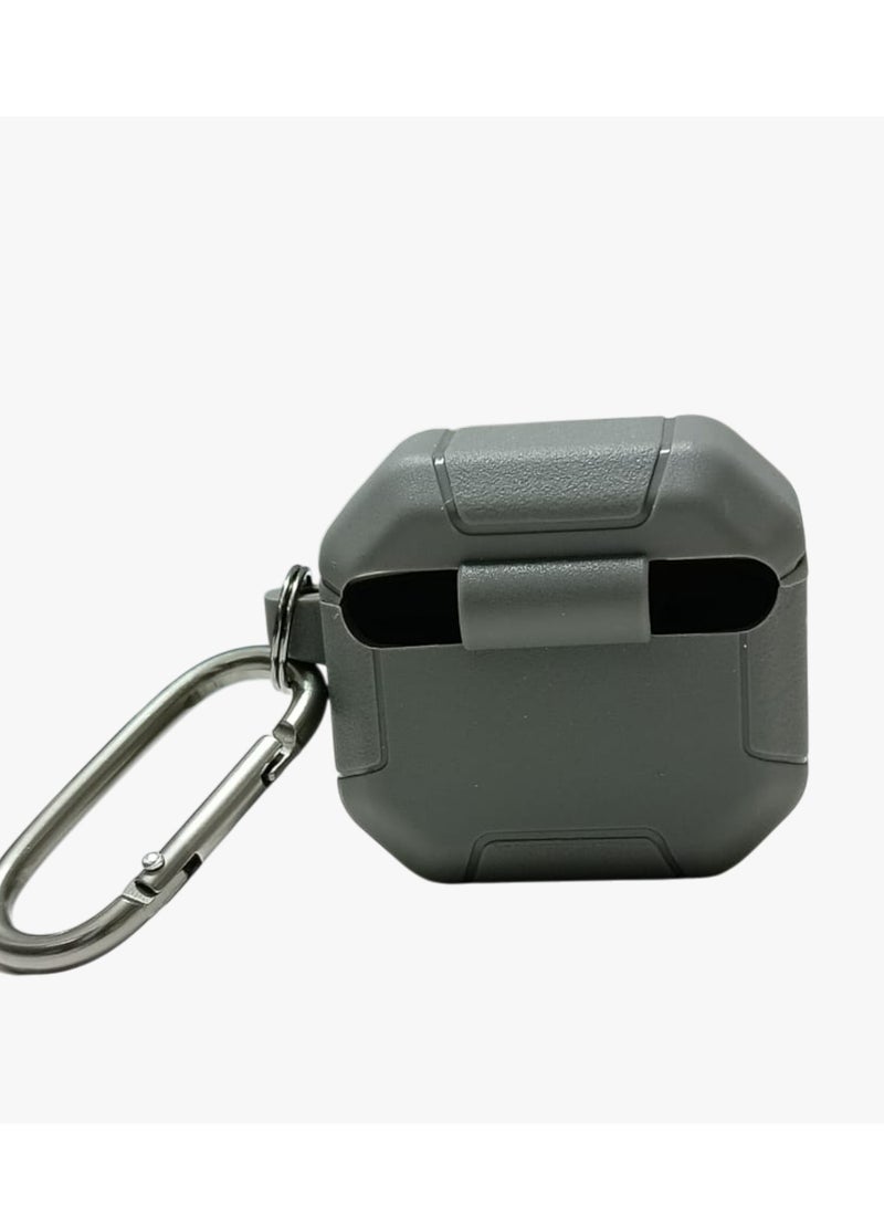 SPIGEN SGP AirPods 4th Generation Silicon Case, Compatible with AirPods 4 Gen (2024) (USB-C), Compatible with MagSafe, Drop Protection Cover with Lanyard, Orbit Hybrid Silicon Case, Davy Grey - Image 4