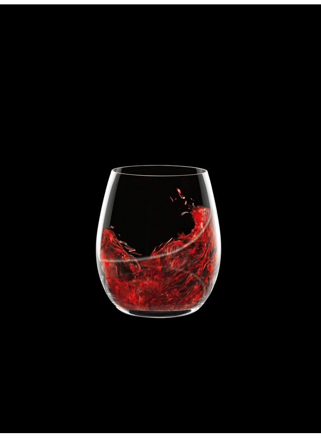 Luigi Bormioli Aero 13.5 Oz Stemless Wine Multipurpose Glasses (Set Of 6) : Ultra Clear Glass Laser Cut Rim Leadfree Elegant Drinking Glassware Dishwasher Safe Fine Quality  - Image 2