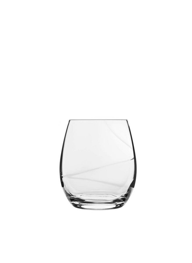 Luigi Bormioli Aero 13.5 Oz Stemless Wine Multipurpose Glasses (Set Of 6) : Ultra Clear Glass Laser Cut Rim Leadfree Elegant Drinking Glassware Dishwasher Safe Fine Quality  - Image 1
