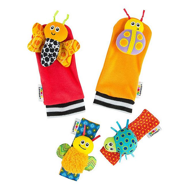 Lamaze Gardenbug Footfinder & Wrist Rattle Set - Auditory/Tactile Skills Toy, 0M+, 18cm - Image 1