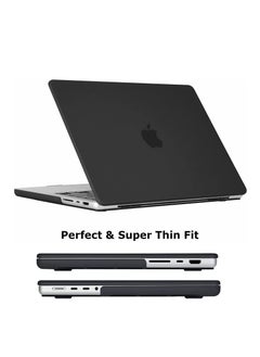 Generic Hard Rubberized Case Compatible with MacBook Pro 14 inch 2024 2023 2022 2021 Release M4 A3112 A3185 A3401 M3 A2992 A2918 M2 A2779 A2442 M1 Pro/Max Chip, Plastic Hard Shell Case&Keyboard Cover &Screen Protector, Black  - Image 3