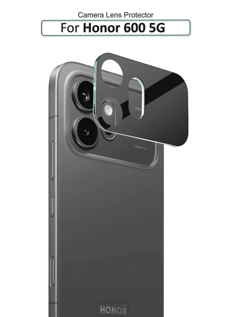 LENS SHIELD For Honor 600 5G -  Black Camera Lens Protector, 9H Tempered Glass, Anti-Scratch, Case Friendly, Does Not Affect Night Shots, HD Clear - Image 1