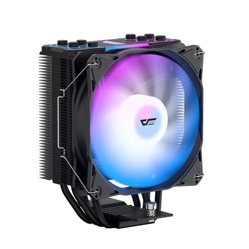 darkFlash Z4Pro Mist CPU Cooler 120mm SingleTower TDP 200W 46mm Heatpipes ARGB PWM PC Fans CPU Air Cooler Compatible with Intel LGA115x12xx17xx AMD AM4AM5 155mm in HeightBlack - Image 1