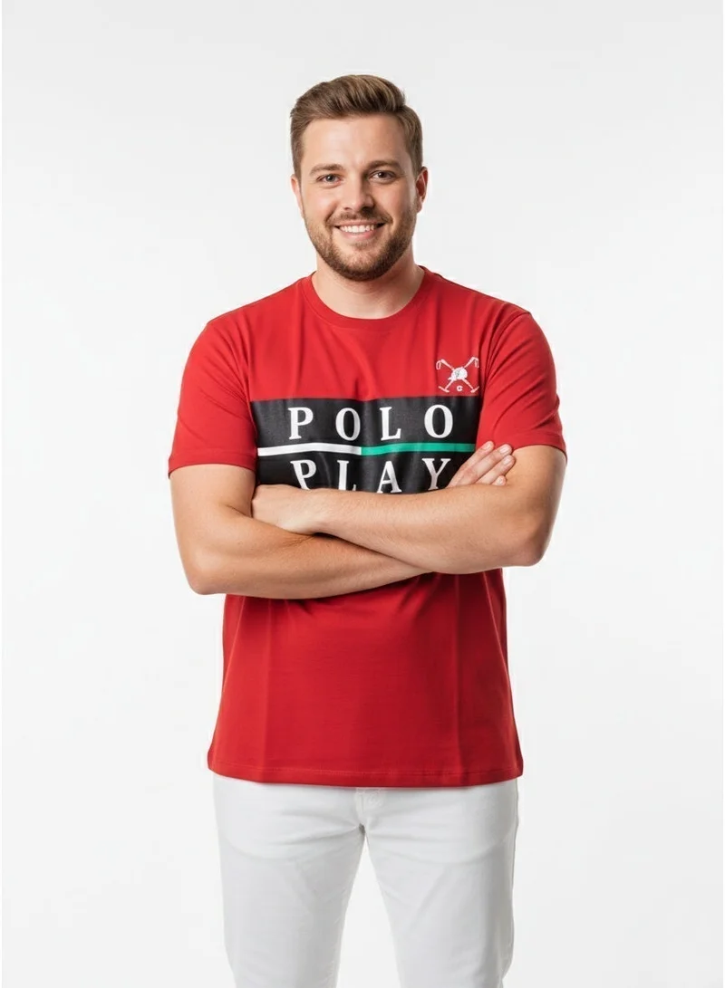 Polo Play Mens Graphic T-shirt -RED